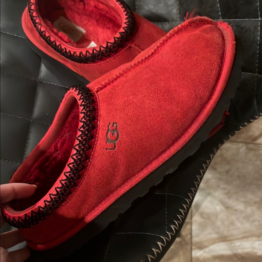 UGG Red Suede Slippers